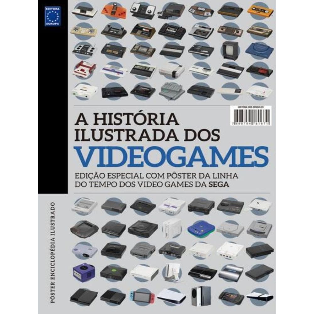 Superposter A Historia Ilustrada Dos Videogames - Linha Do Tempo Sega