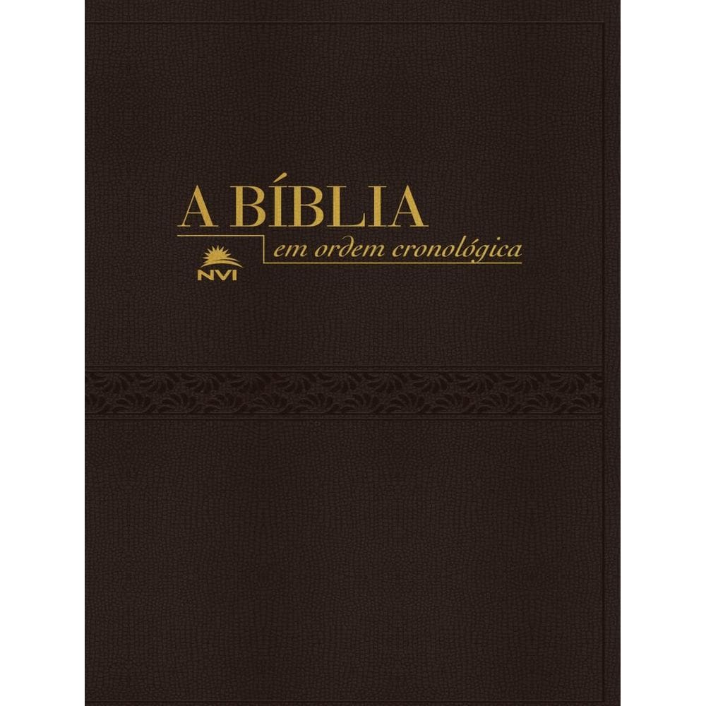 Biblia Nvi Em Ordem Cronologica - Capa Preta