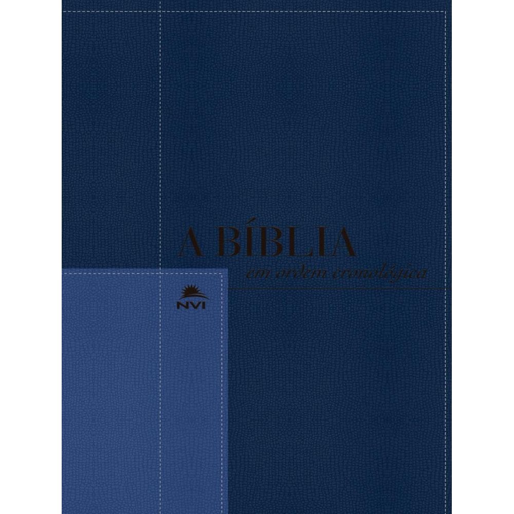 Biblia Nvi Em Ordem Cronologica - Capa Azul