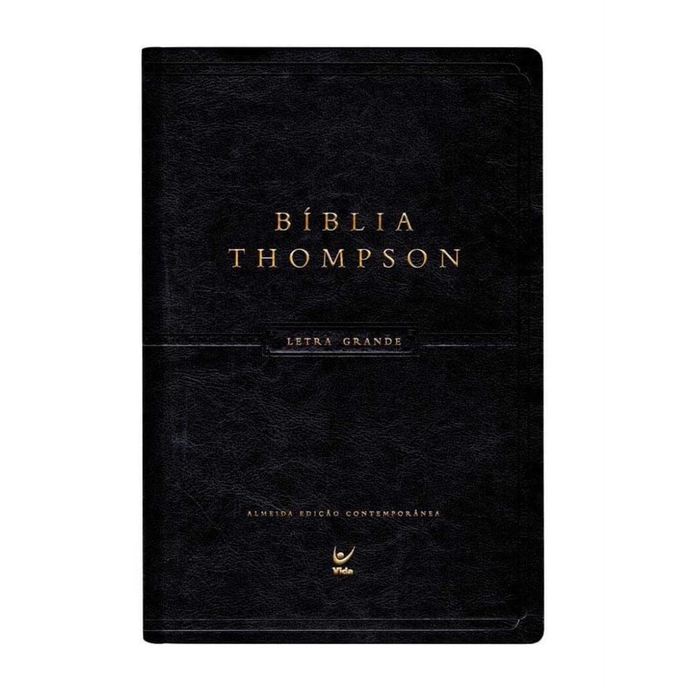 Biblia Thompson - Letra Grande - Com Indice - Capa Luxo Preta