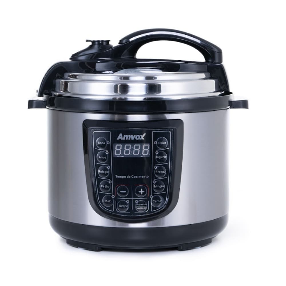 Panela de Pressão Eletrica Amvox 900W APS 050 5L 220V