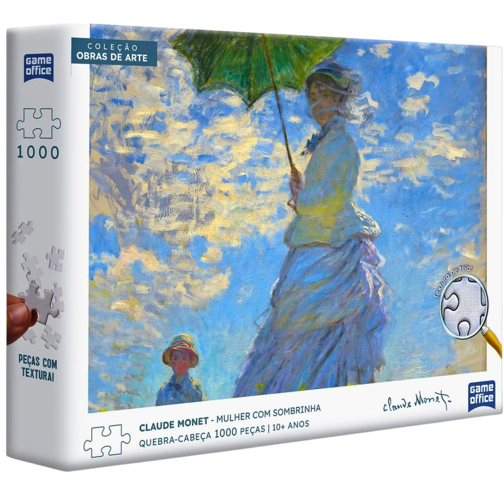 Puzzle 1000 Peças Monet Mulher com Sombrinha Toyster