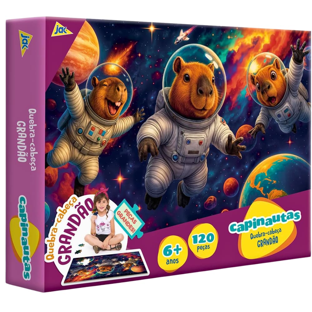 Quebra Cabeça Puzzle Grandão 120 Peças Capinautas Toyster