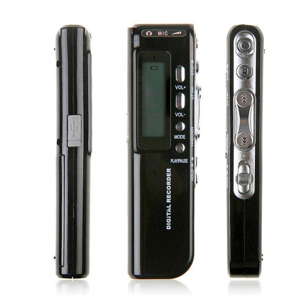 Gravador Voz Digital Microfone Portátil Gravação Áudio