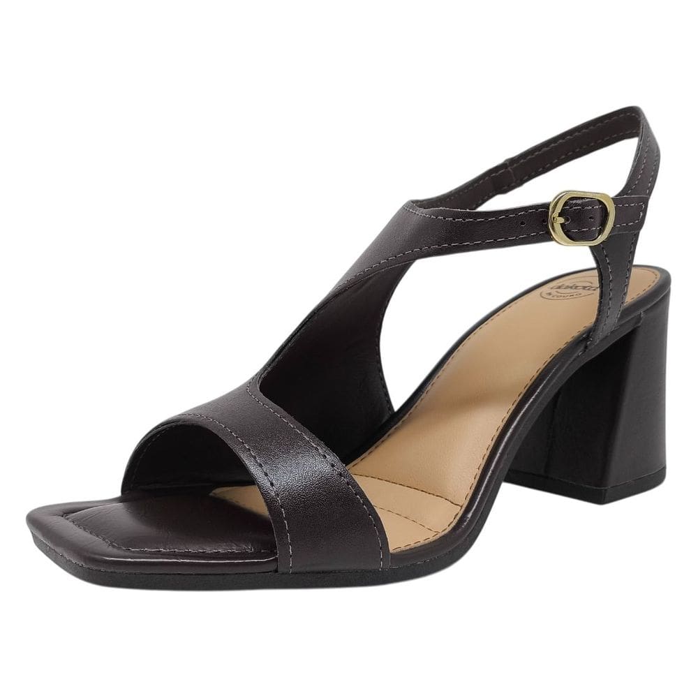 Sandália Feminina Conforto Tira Ajustável Salto Médio Dakota