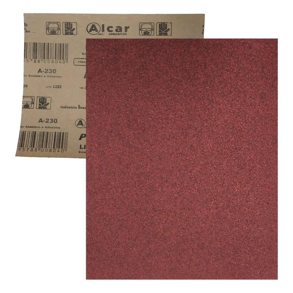 2X 5 Lixa De Massa Para Parede Gesso Madeira Alcar