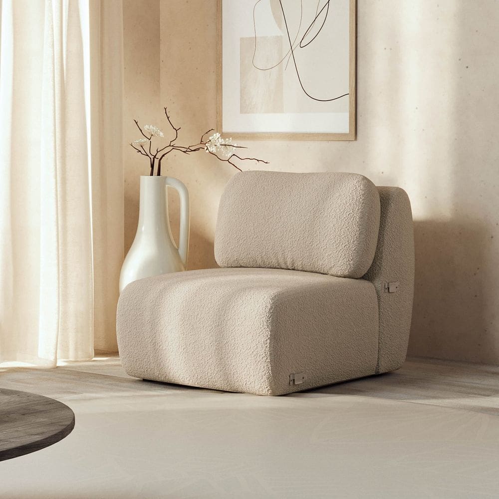 Sofá Modular 80cm sem Braço Orla Cabecasa Madeiramadeira Areia