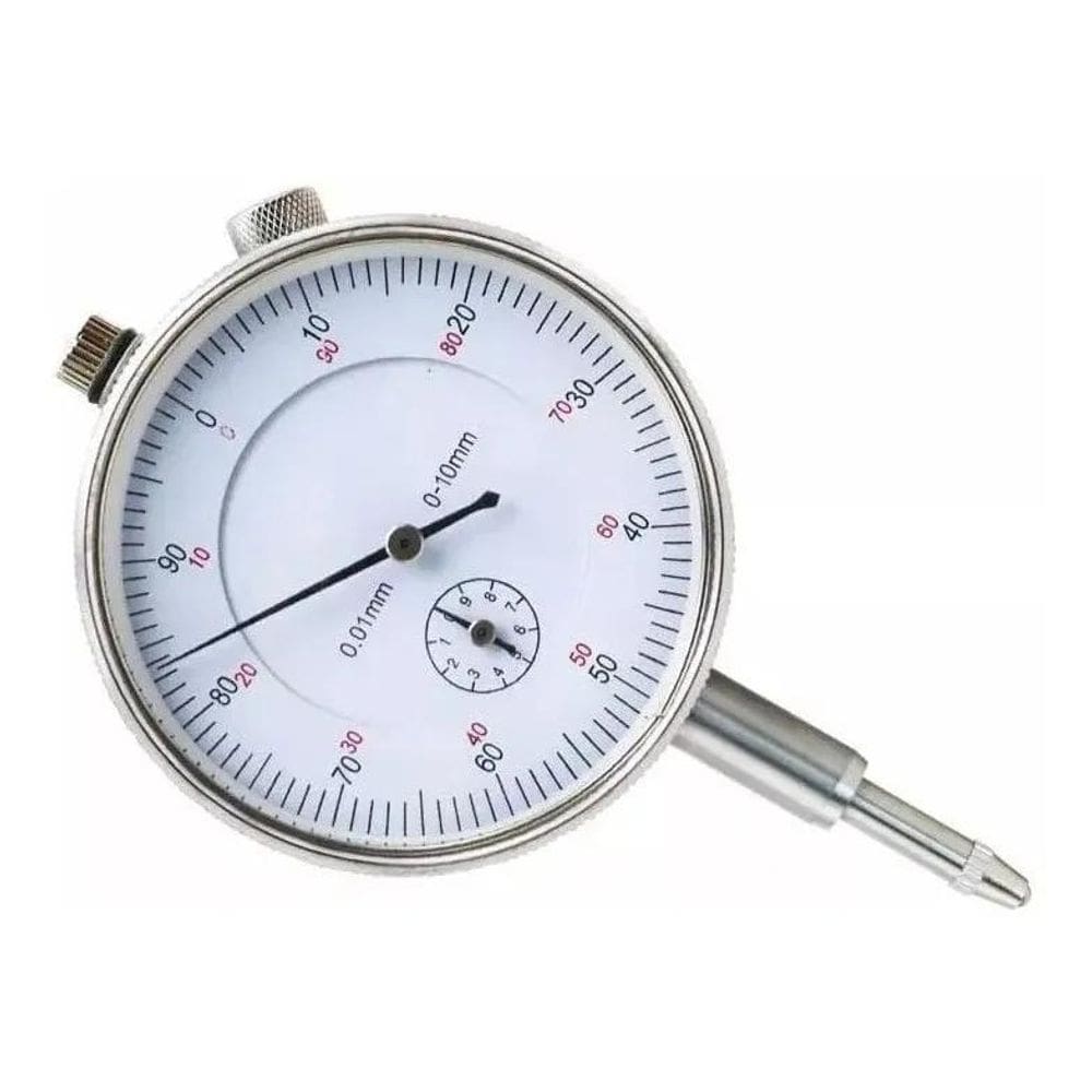 2X Relogio Comparador Escala 0-10Mm Grad 0,01Mm P/Base Magné