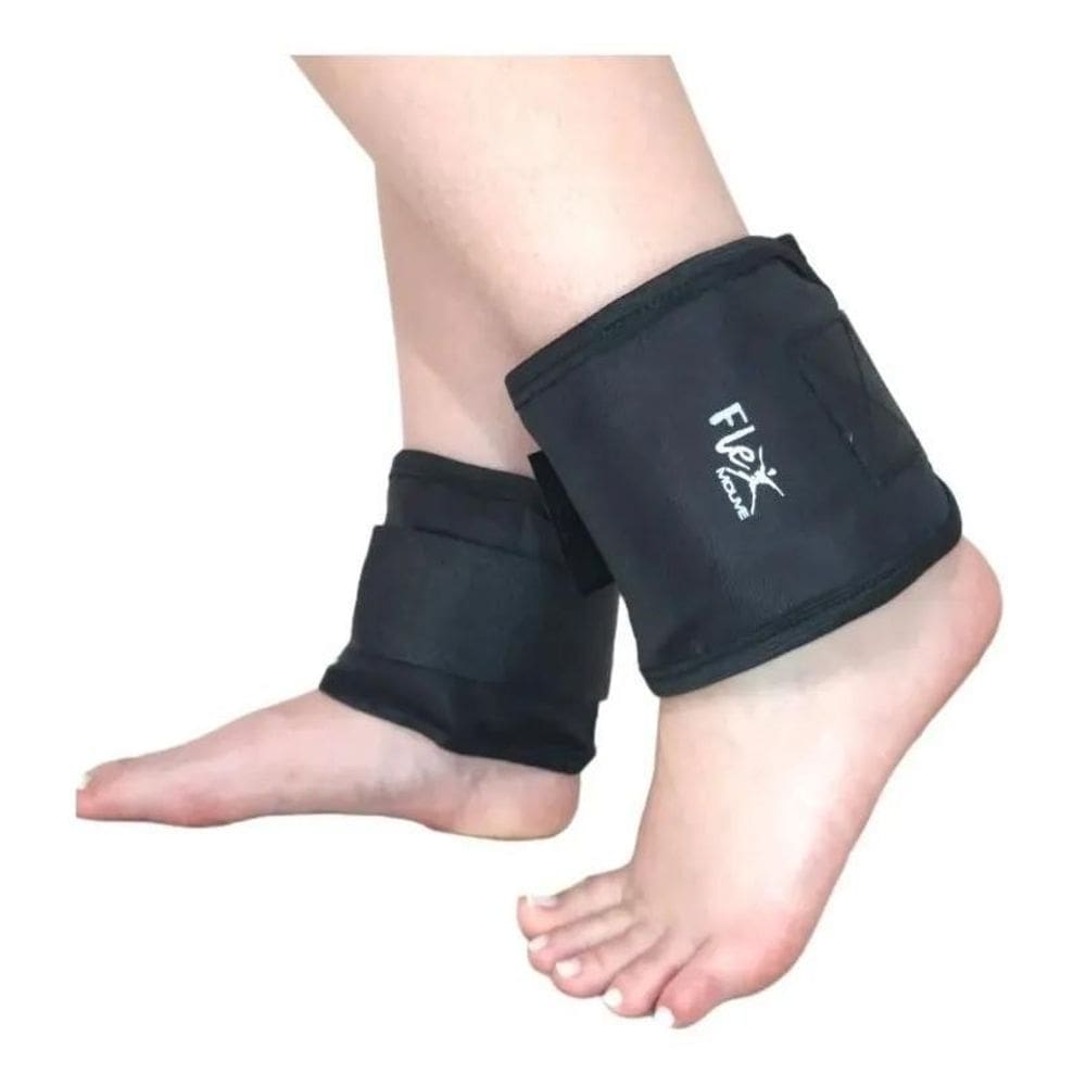 2X Kit Caneleira Peso Tornozeleira 1Kg 2Kg 3Kg Treinar Perna