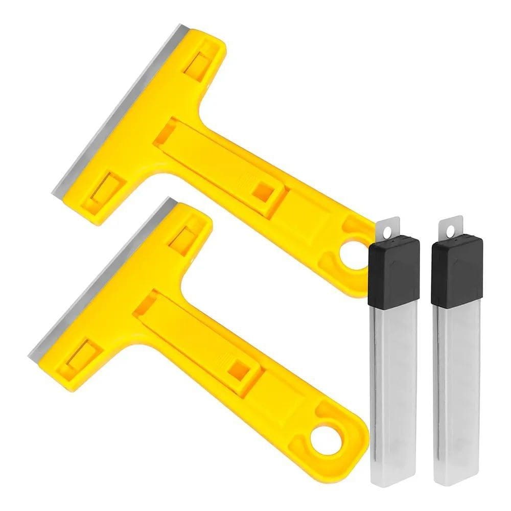 Kit 2 Estilete Raspador Insulfilm Vidro Adesivo Cola Espatul
