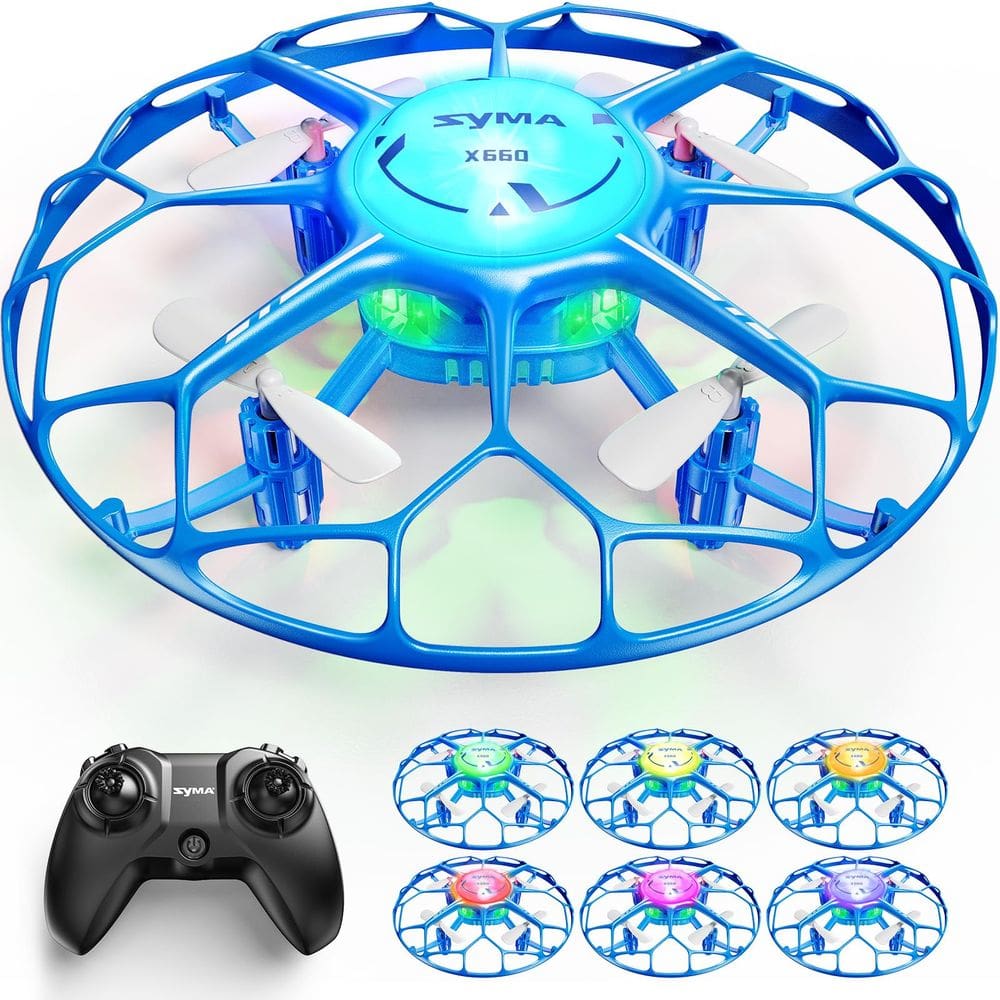 Drone SYMA X660 Kids com modos de luz LED de 7 cores, modo sem cabeça