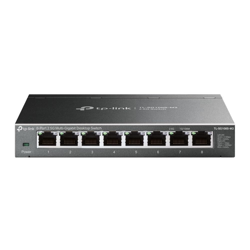 Comutador Ethernet TP-Link TL-SG108S-M2 8 portas multigigabit 2,5G