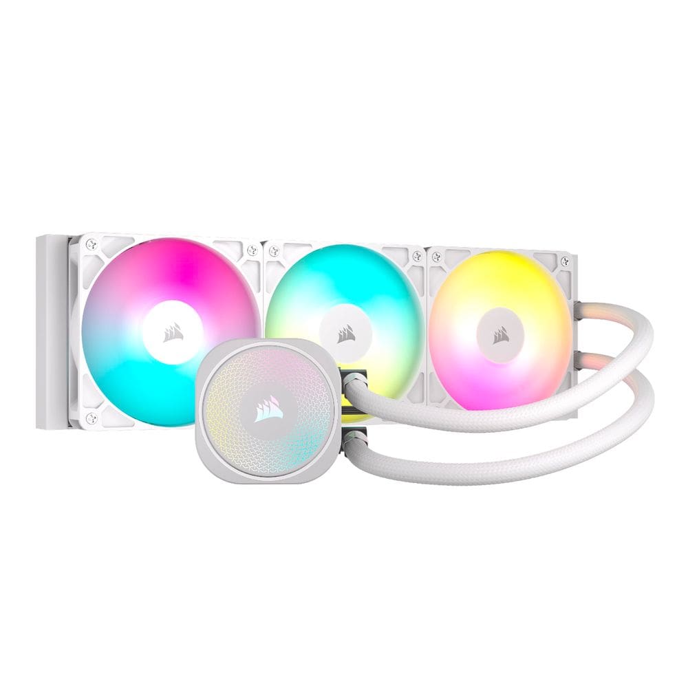 Resfriador de CPU líquido CORSAIR Nautilus 360 RS ARGB 360mm branco