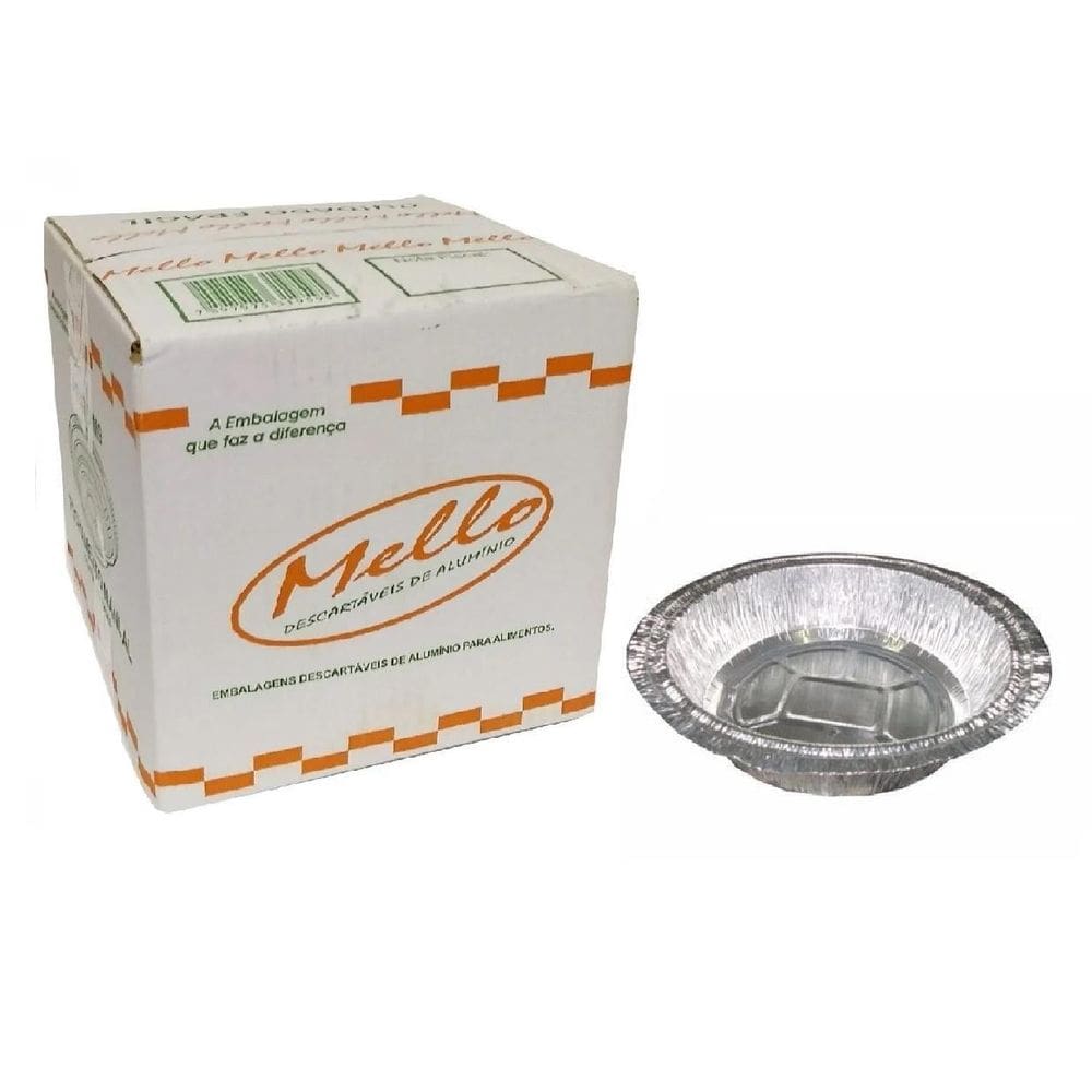 400 Bandeja De Alumínio Mini Torta 130Ml S/Tampa Mello 1Cx