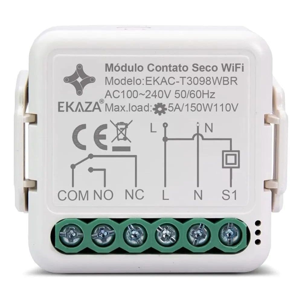 Interruptor Mini Contato Seco Wifi Alexa E Google Home