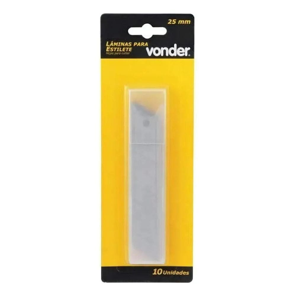 Kit 10 Laminas Para Estilete De 25Mm Vonder
