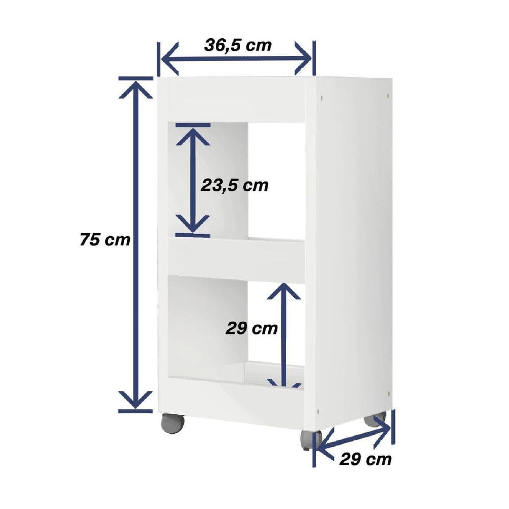 Fruteira Três Prateleiras - Suporte Para Filtro Com Rodizios