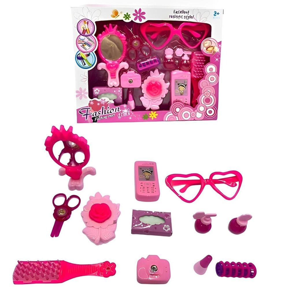 Kit Salão De Beleza Infantil E Acessórios Menina 12Pç