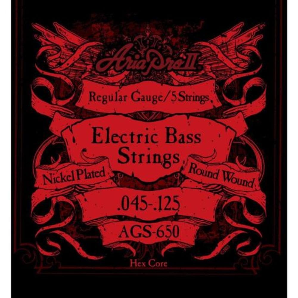 Encordoamento Para Baixo 5 Cordas Escala .045 AGS650 Aria