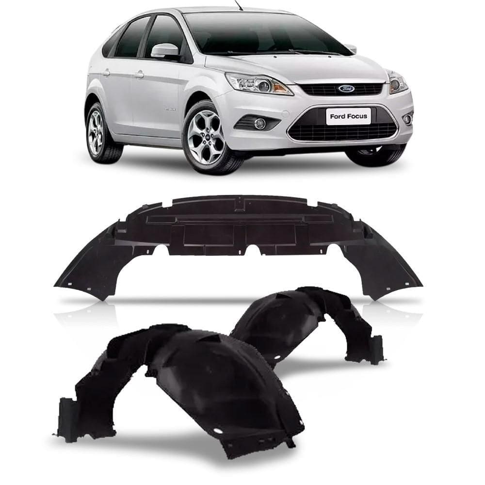 Kit Defletor Inf. Para-Barro Focus 2009 A 2013 Completo.