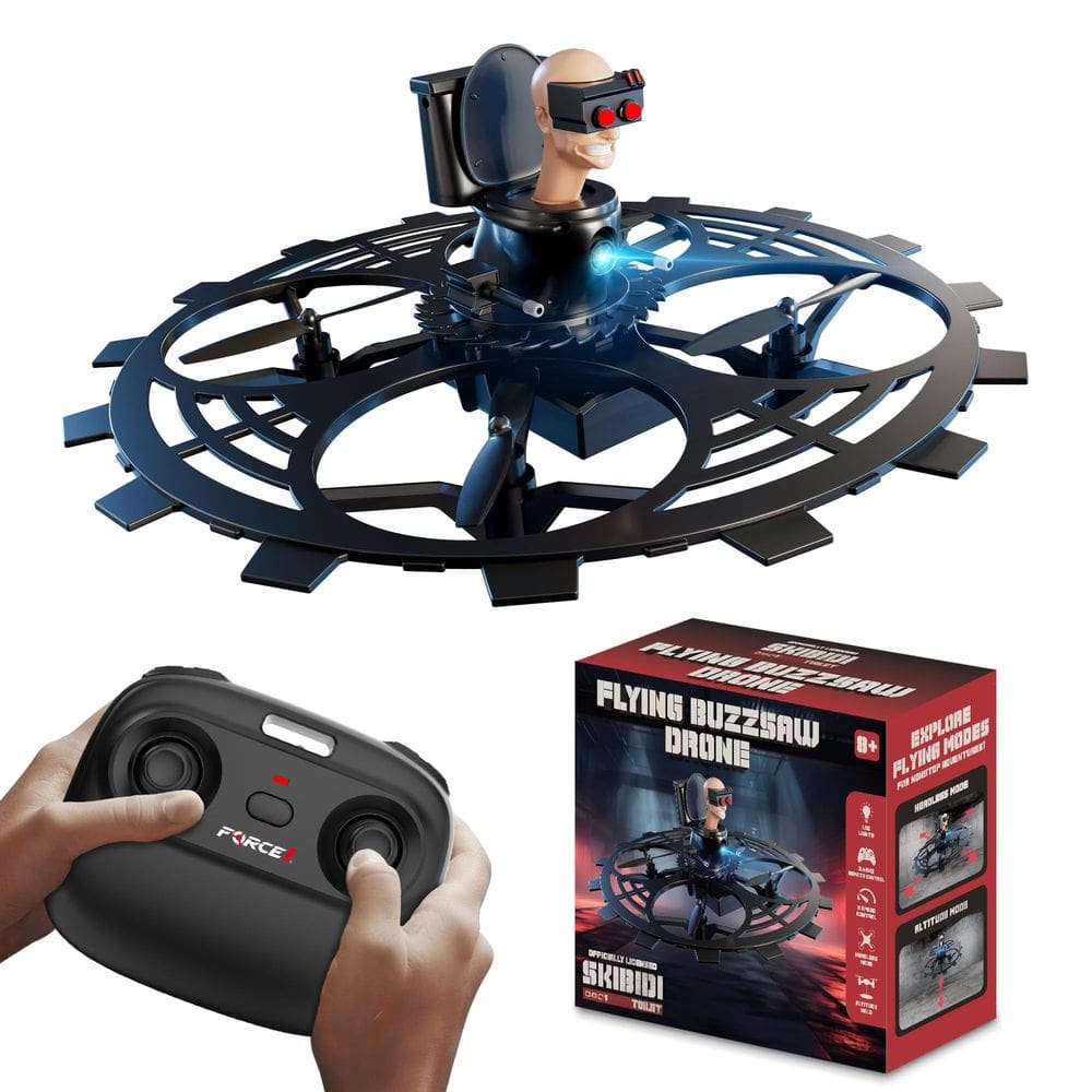 RC Drone Force1 Skibidi Toilet Jetpack Flying Buzzsaw Drones