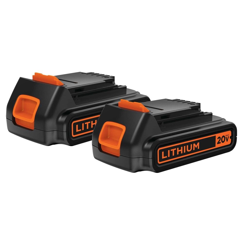 Bateria BLACK+DECKER 20V MAX POWERCONNECT 1,5 Ah, pacote com 2 unidades