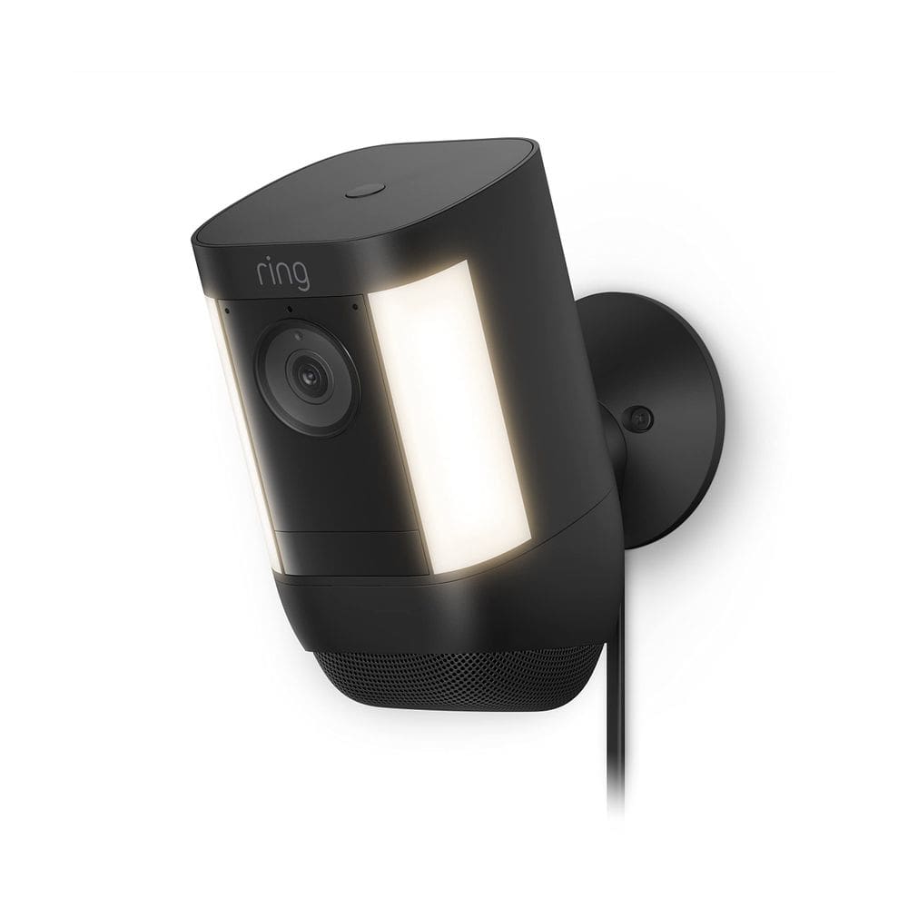 Câmera de segurança Ring Spotlight Cam Pro Plug-In Black 2022