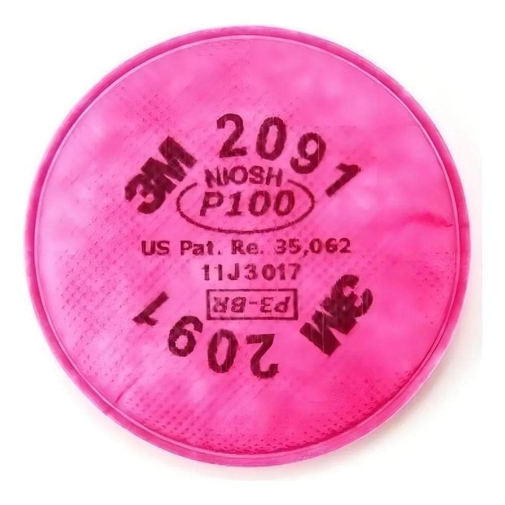 2X Filtro 3M 2091 Para Partículas P100 De Cor Rosa