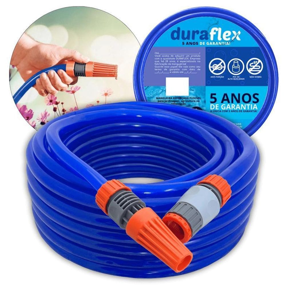 Mangueira Jardim Duraflex Azul Siliconada 25M
