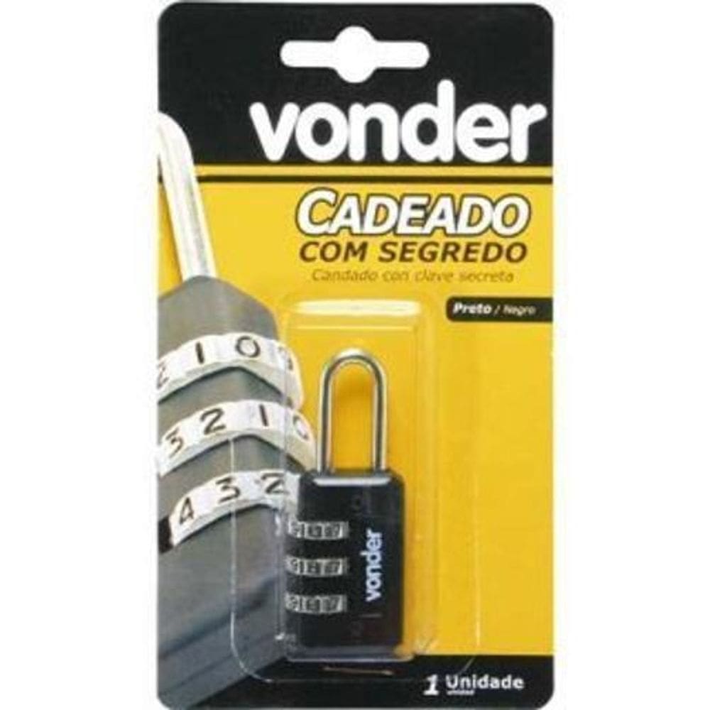 Cadeado Com Segredo - Vonder