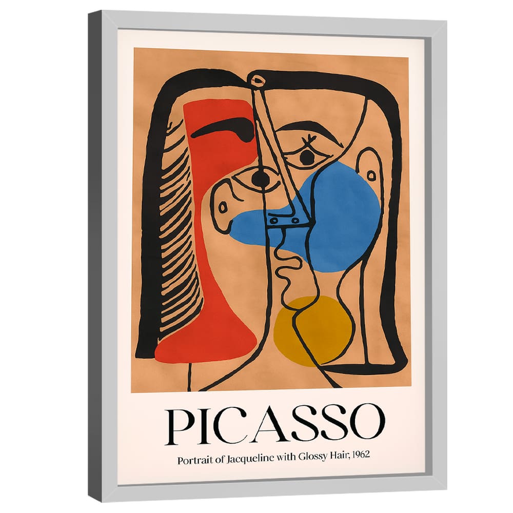 Quadro Decorativo Picasso Portrait Of Jaqueline With Glossy Hair