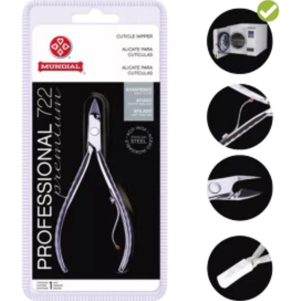 Alicate Cutícula 722 Professional Premium Aço Inox Mundial