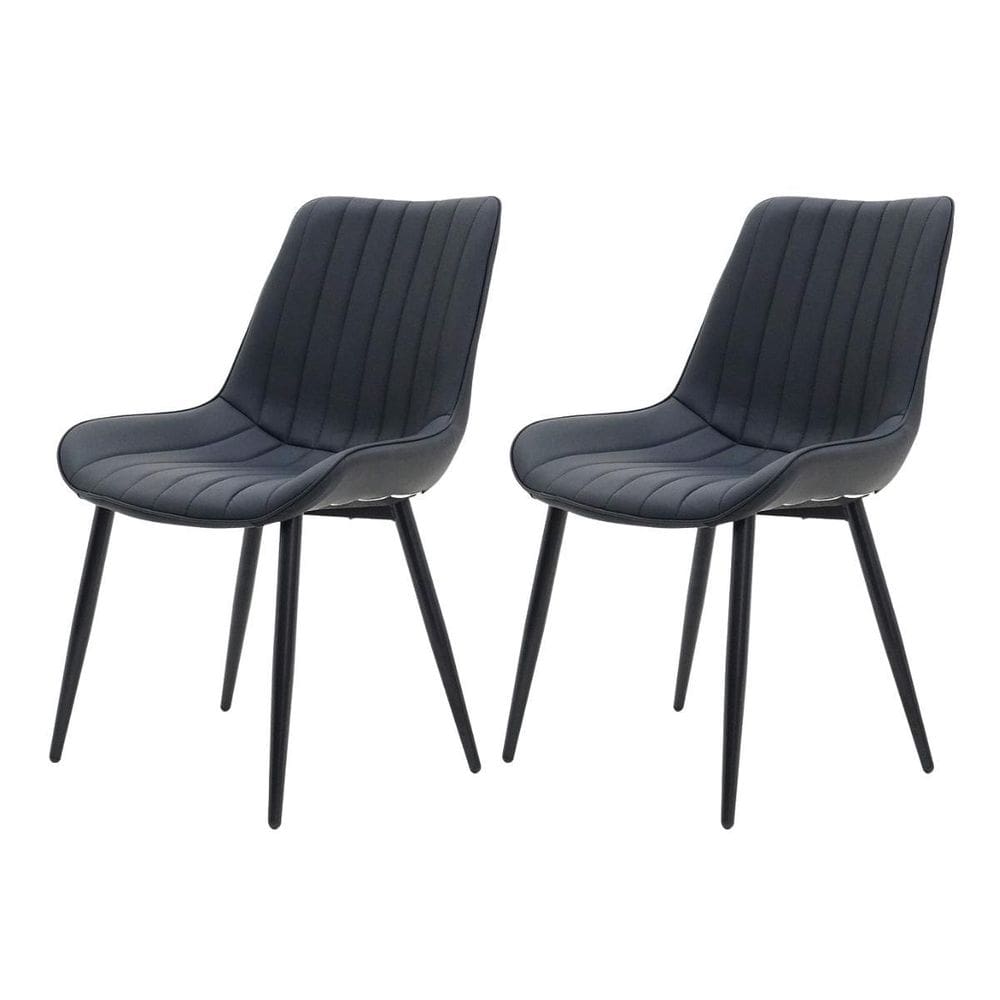 Kit 2 Cadeira De Jantar Chicago Design Preto