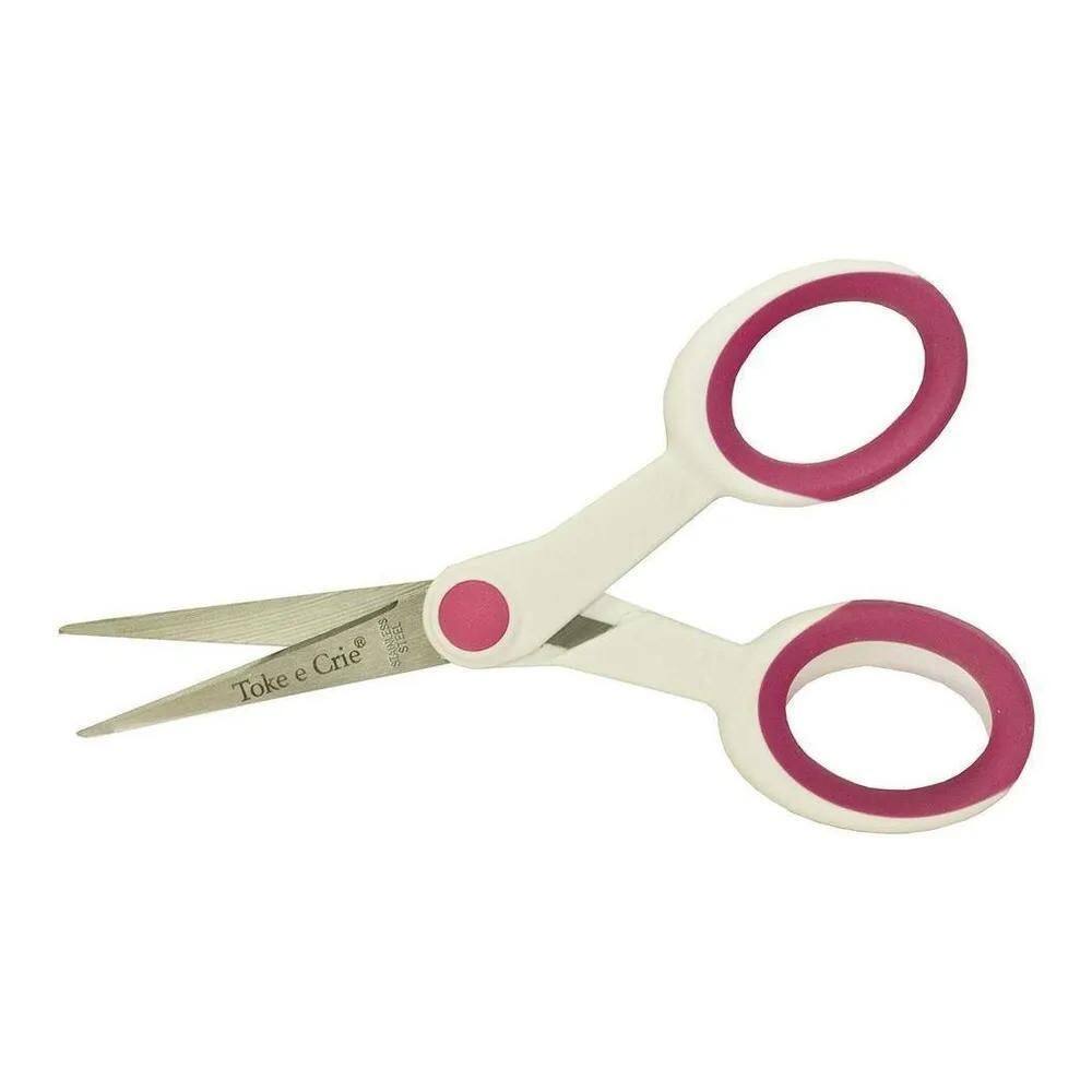 2X Tesoura Hobby Infinite Scrapbook Decoupagem 14Cm Toke Cri