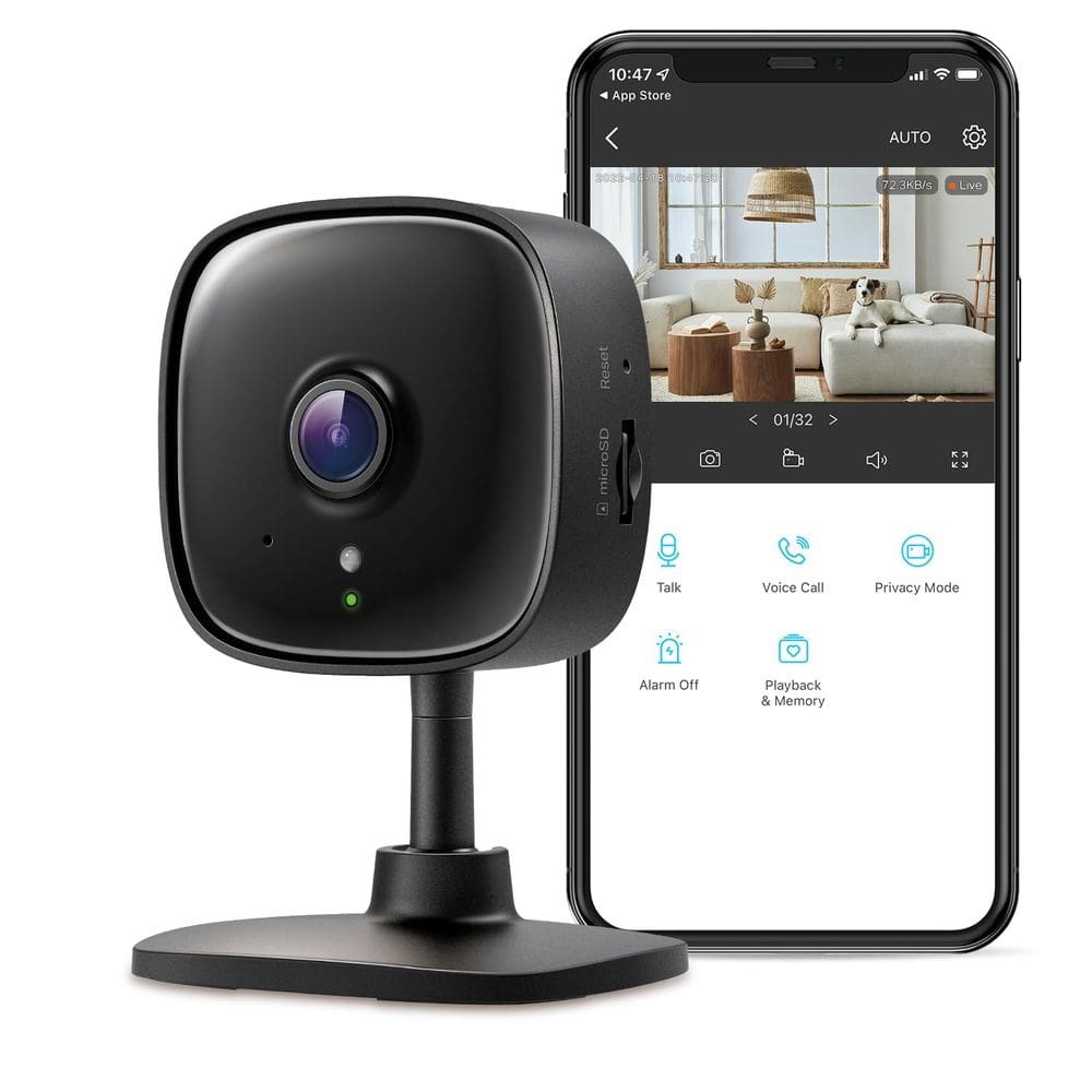 Câmera de segurança TP-Link Tapo C111 2K interna com áudio bidirecional