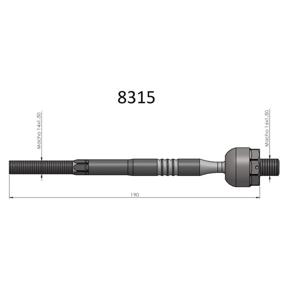 Barra Axial Logan Sandero Bortec