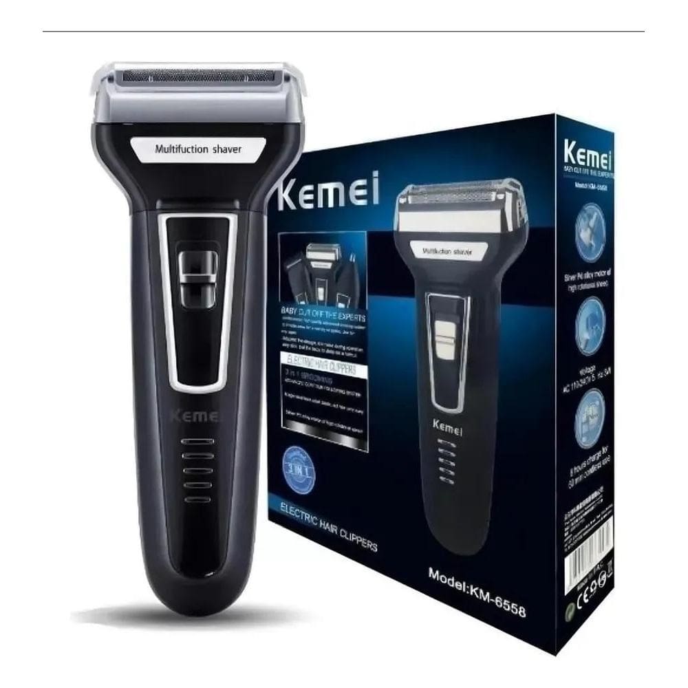 Aparador De Pelo Barba Nariz Shaver 3 Em 1 Kemei Km-6776 Cor