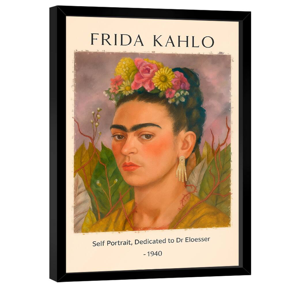 Quadro Decorativo Frida Kahlo  Self Portrait, Dedicated to Dr Eloesser