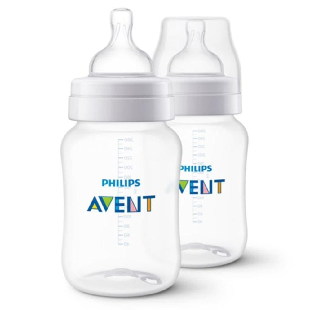 Kit Mamadeiras Transparentes 260Ml Philips Avent