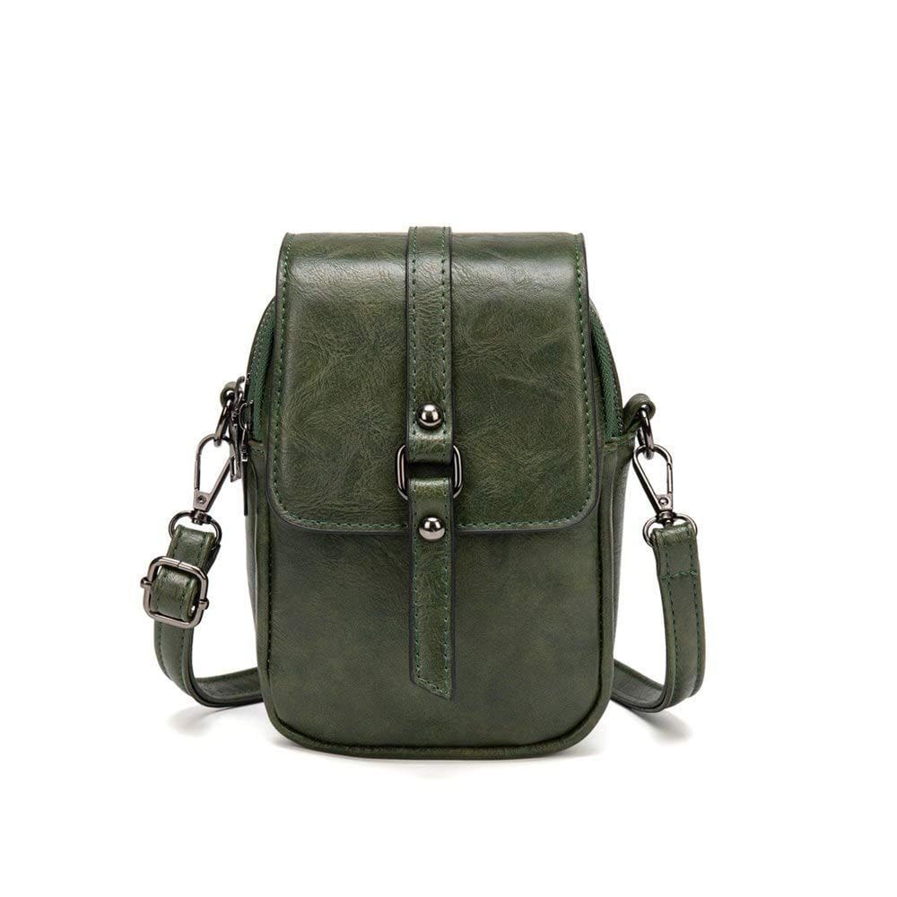 Bolsa de telefone crossbody myfriday vintage para mulheres em couro