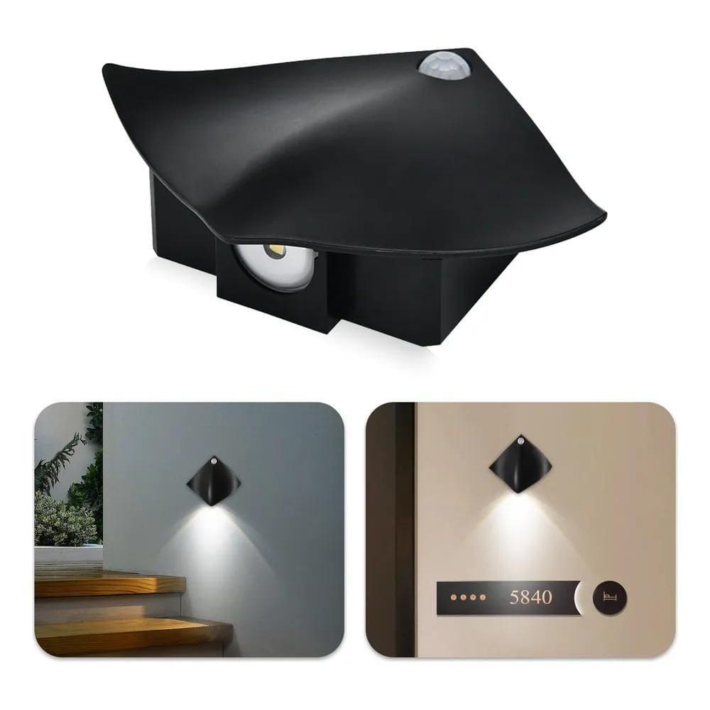 2X Arandela Lâmpada Parede Led Recarregável Sensor De Presen