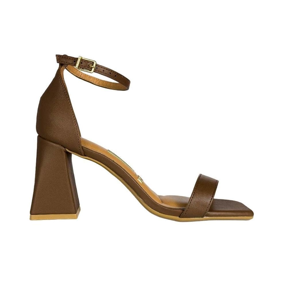 Sandália Vizzano Salto Bloco Médio Geométrico