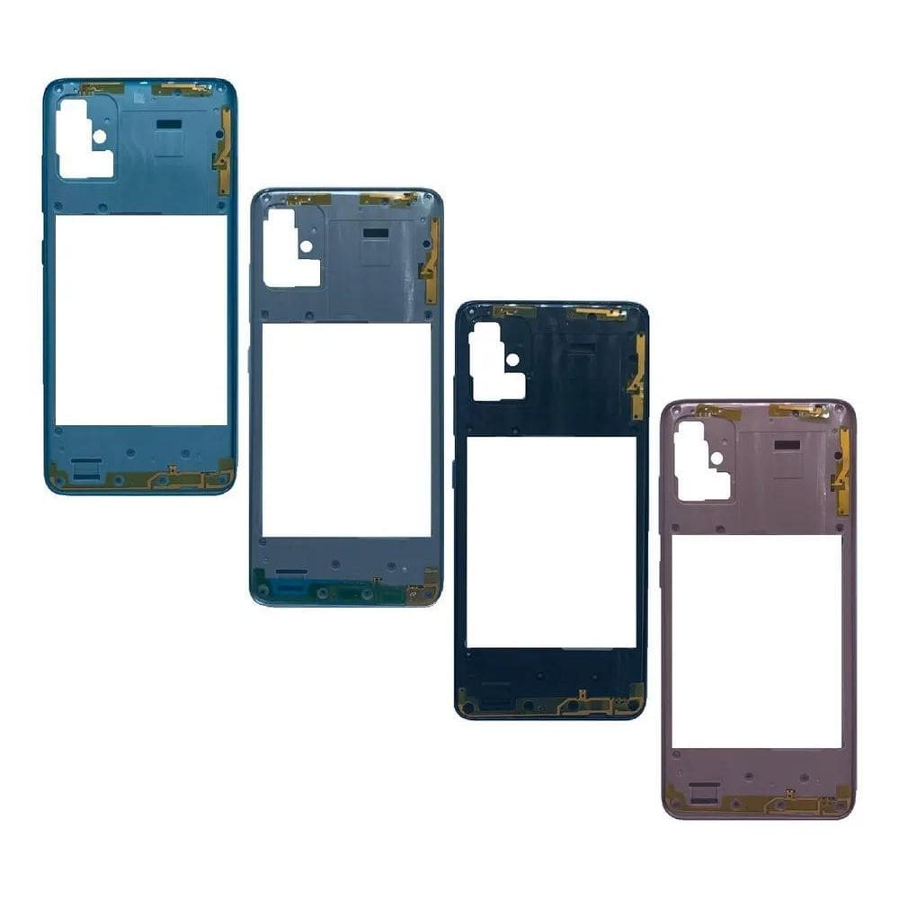 2X Carcaça Aro Lateral Moldura Botões Compativel A51 A515