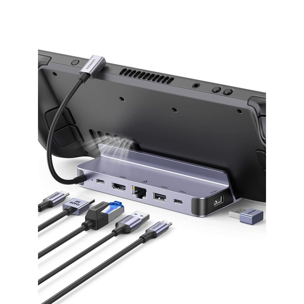 Estação de ancoragem UGREEN Steam Deck Dock 6 em 1 com 4K HDMI 100W