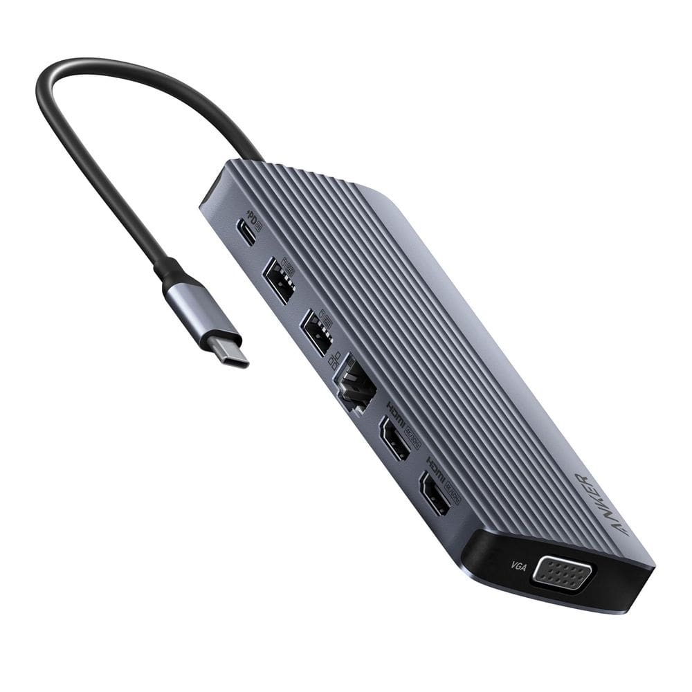 Estação de acoplamento Anker USB C 14 em 1 com 4K HDMI e 100W PD