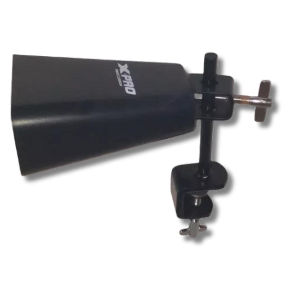 Kit Cowbell 7 Metal Grande Grave Profissional X-Pro + Haste