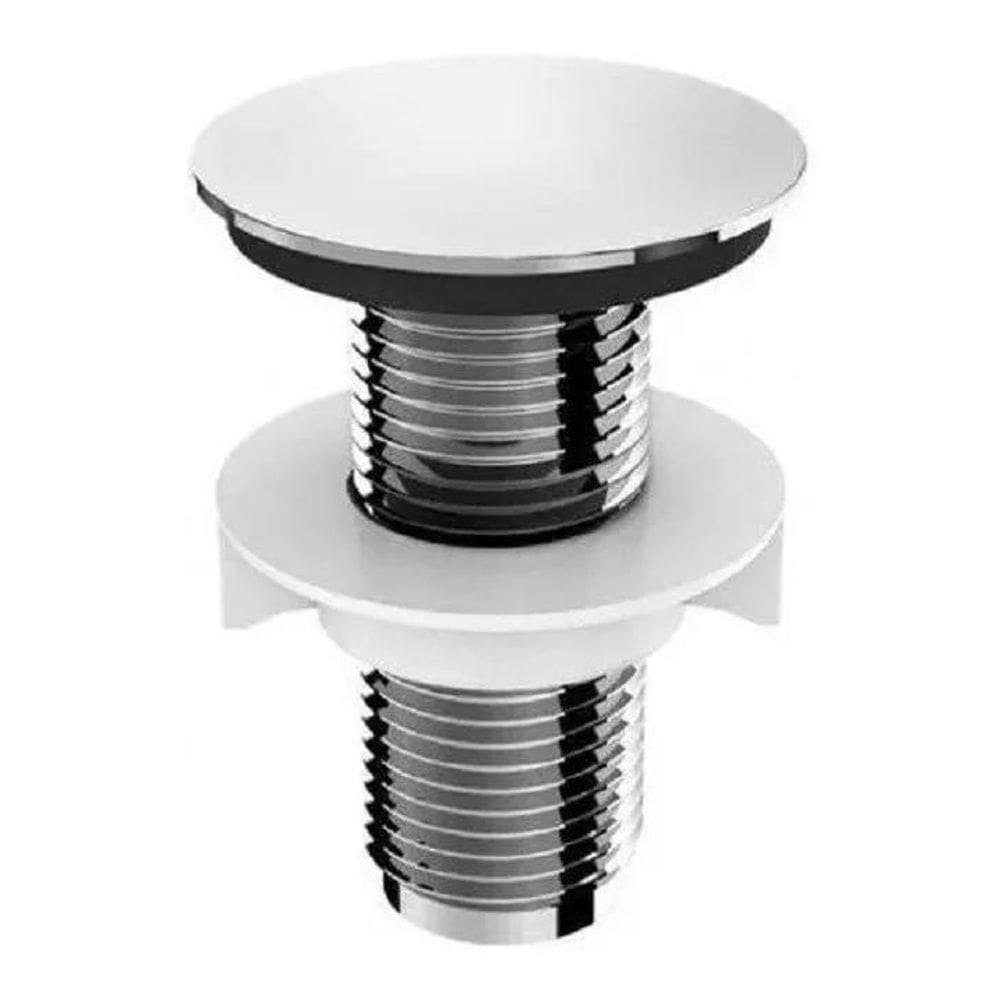 2X Teini Acabamento Plug 1/2 Acabamento Cromado