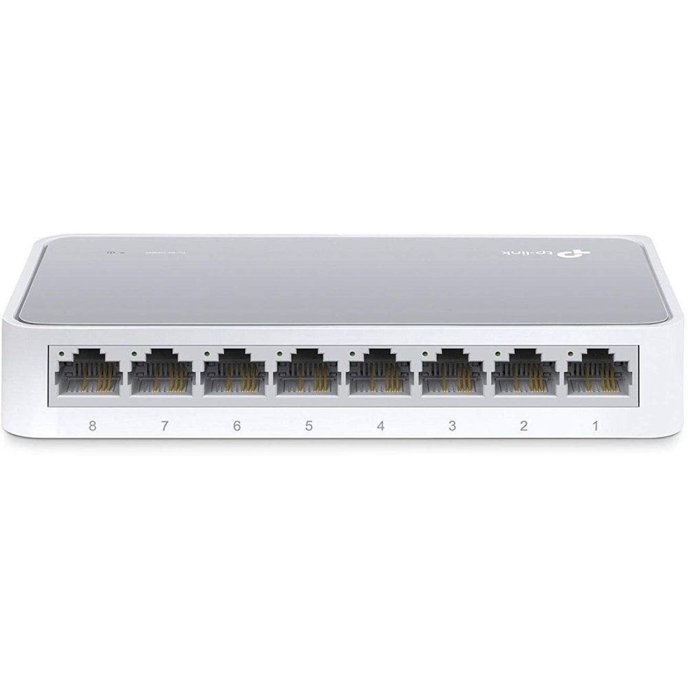 Comutador Ethernet TP-Link 8 portas 10/100Mbps TL-SF1008D Branco