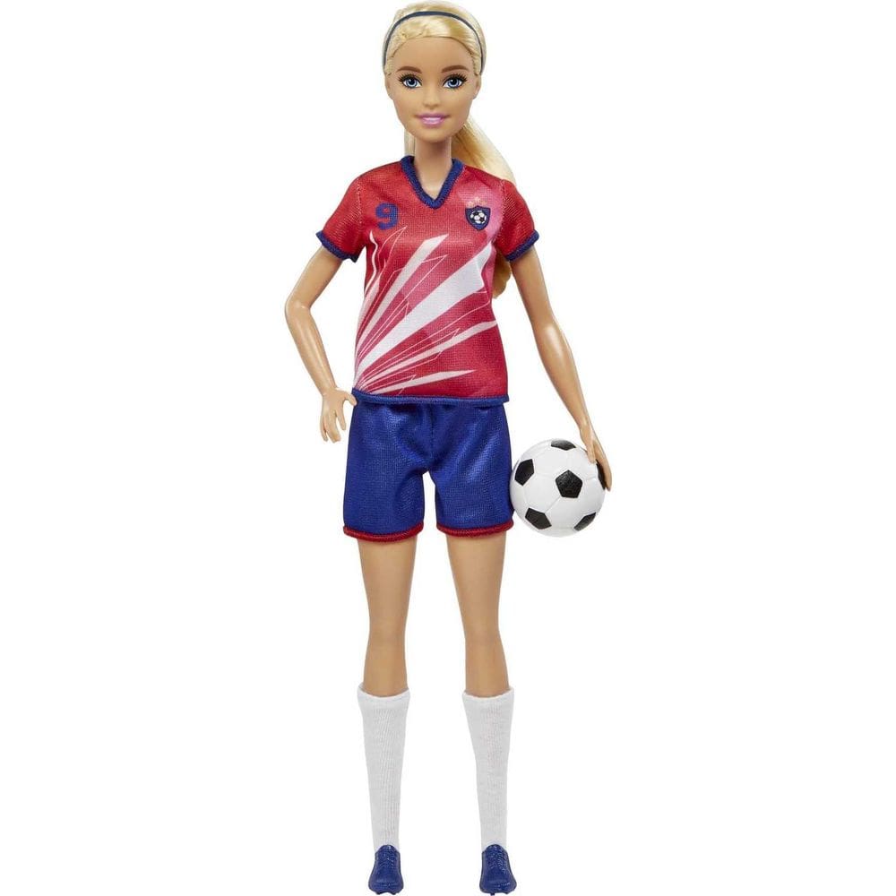 Fashion Doll Barbie Careers Soccer Player com acessório