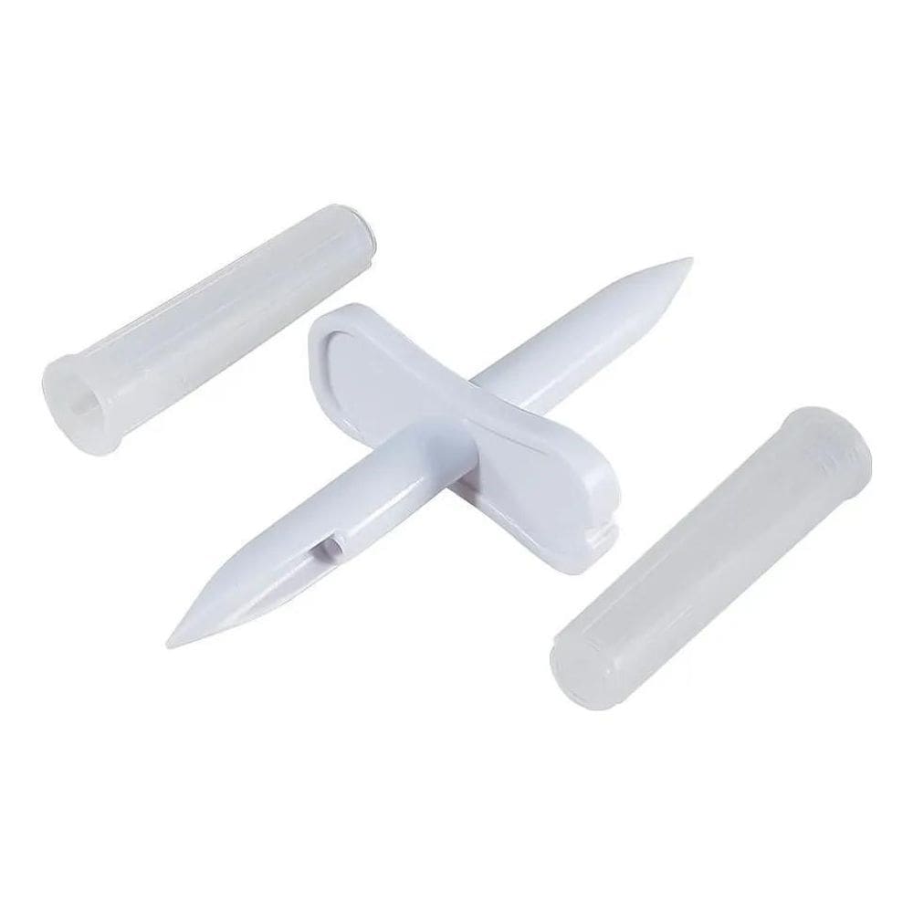 2X Descarpack Disp Transf Pvc Dupla Un Descartáveis  100 Un